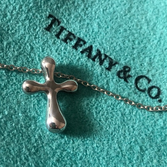 Tiffany & Co. Jewelry - Tiffany & Co. Cross Pendant Elsa Peretti Sterling 925 Necklace